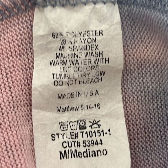 Off-Shoulder Pastel Tie Dye Boho Top - Size S/M - Picture 5 of 5